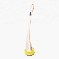 Zero-Contact Long handle Curved Disposable Toilet Scour Brush